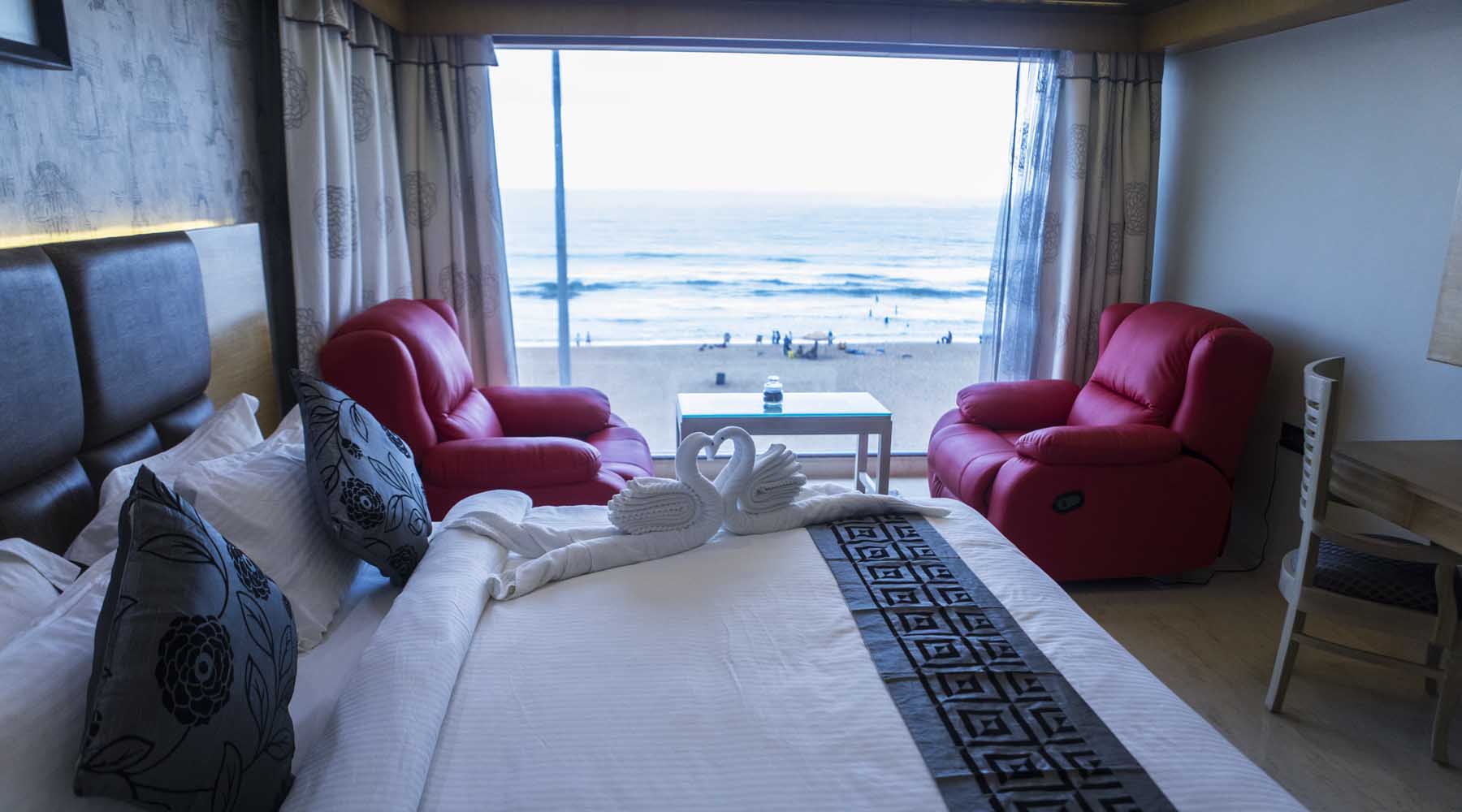 best sea beach hotels in Puri - golden blue room